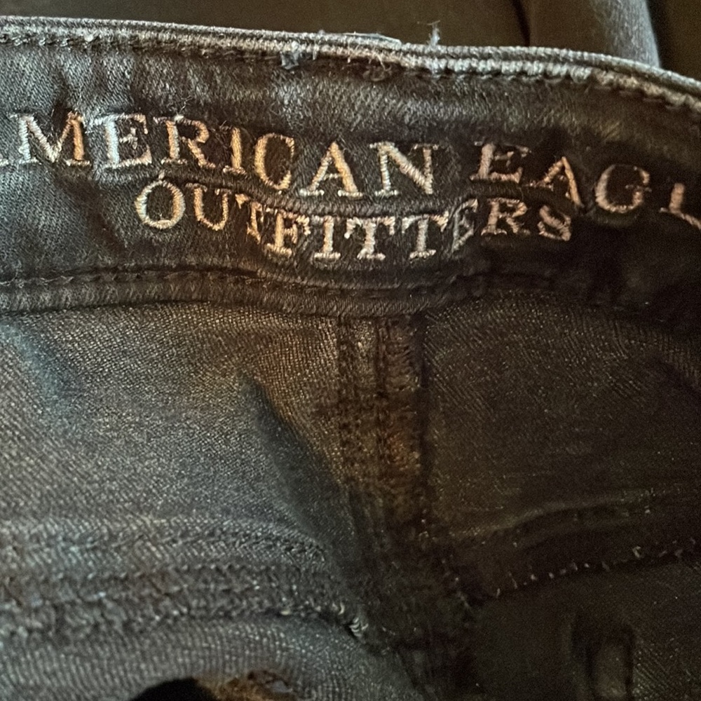 American Eagle Women’s High-Rise Super Stretch Black Jegging Jeans Size 2 - Picture 5 of 7